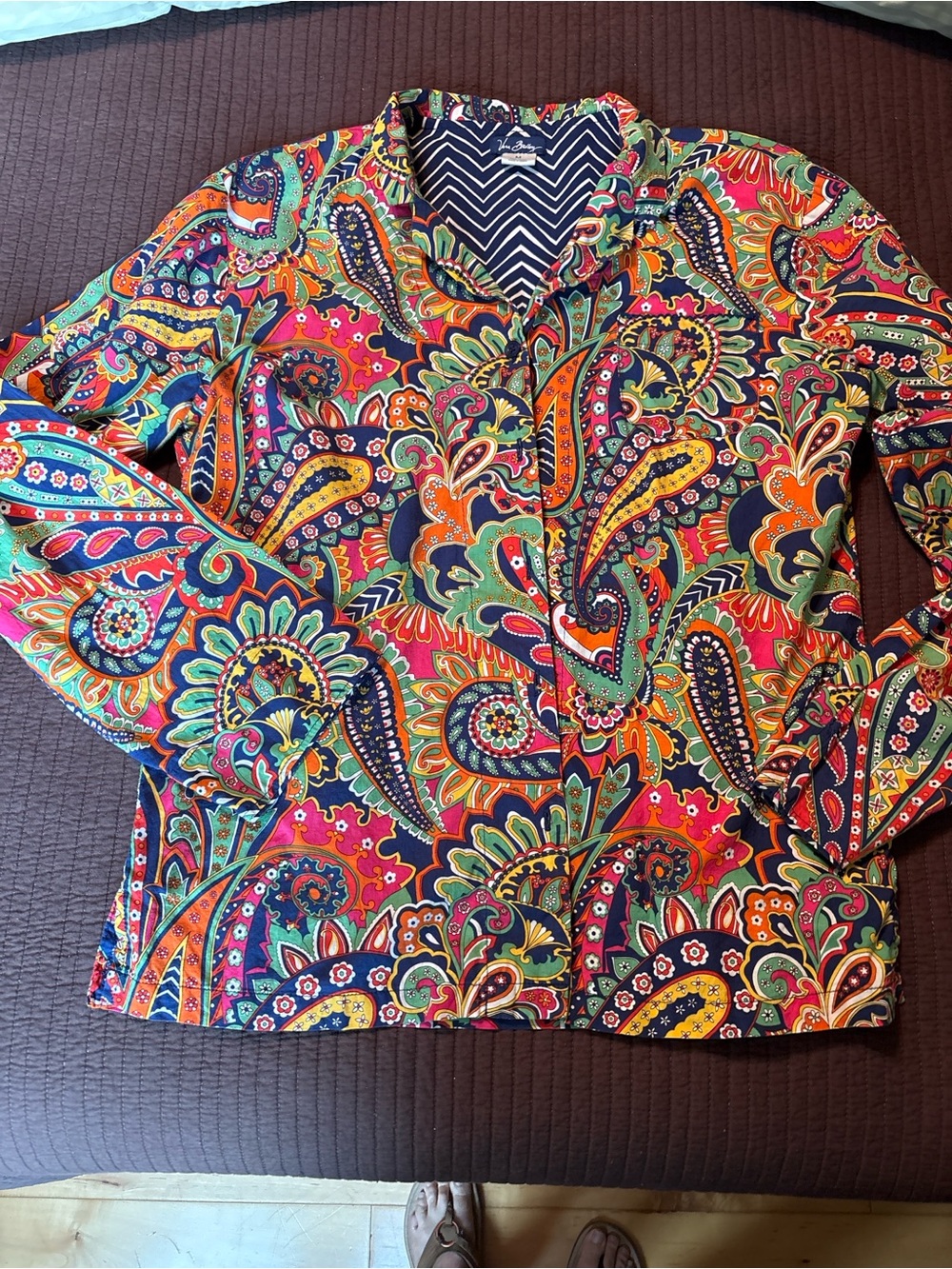 Vera Bradley Multicolor Paisley Blazer Jacket